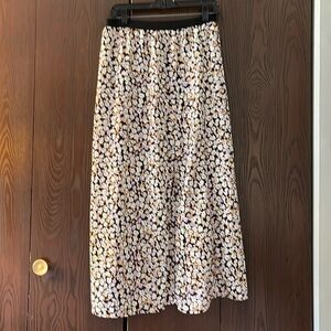 Sanctuary black, cream, gold and lilac maxi skirt. Size Large